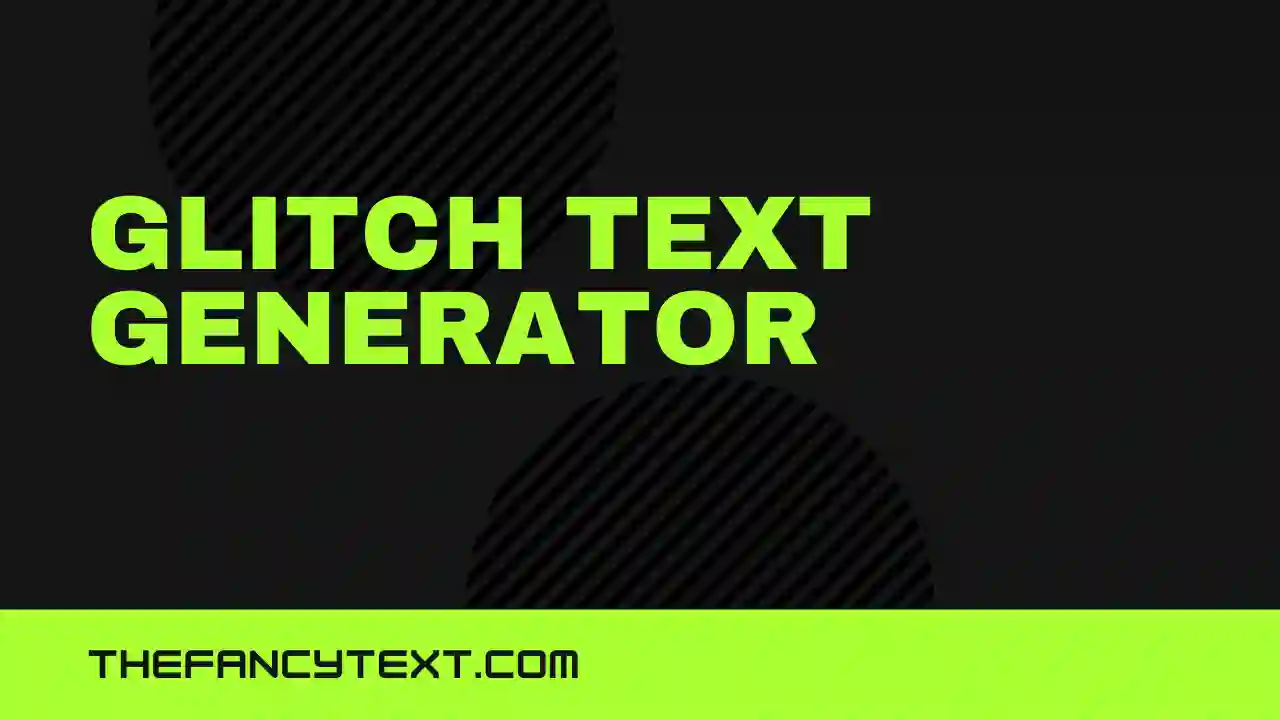 glitch Text Generator
