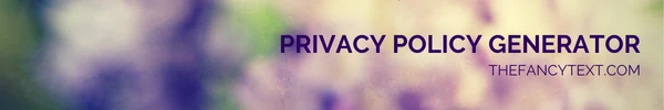 Privacy Policy Generator