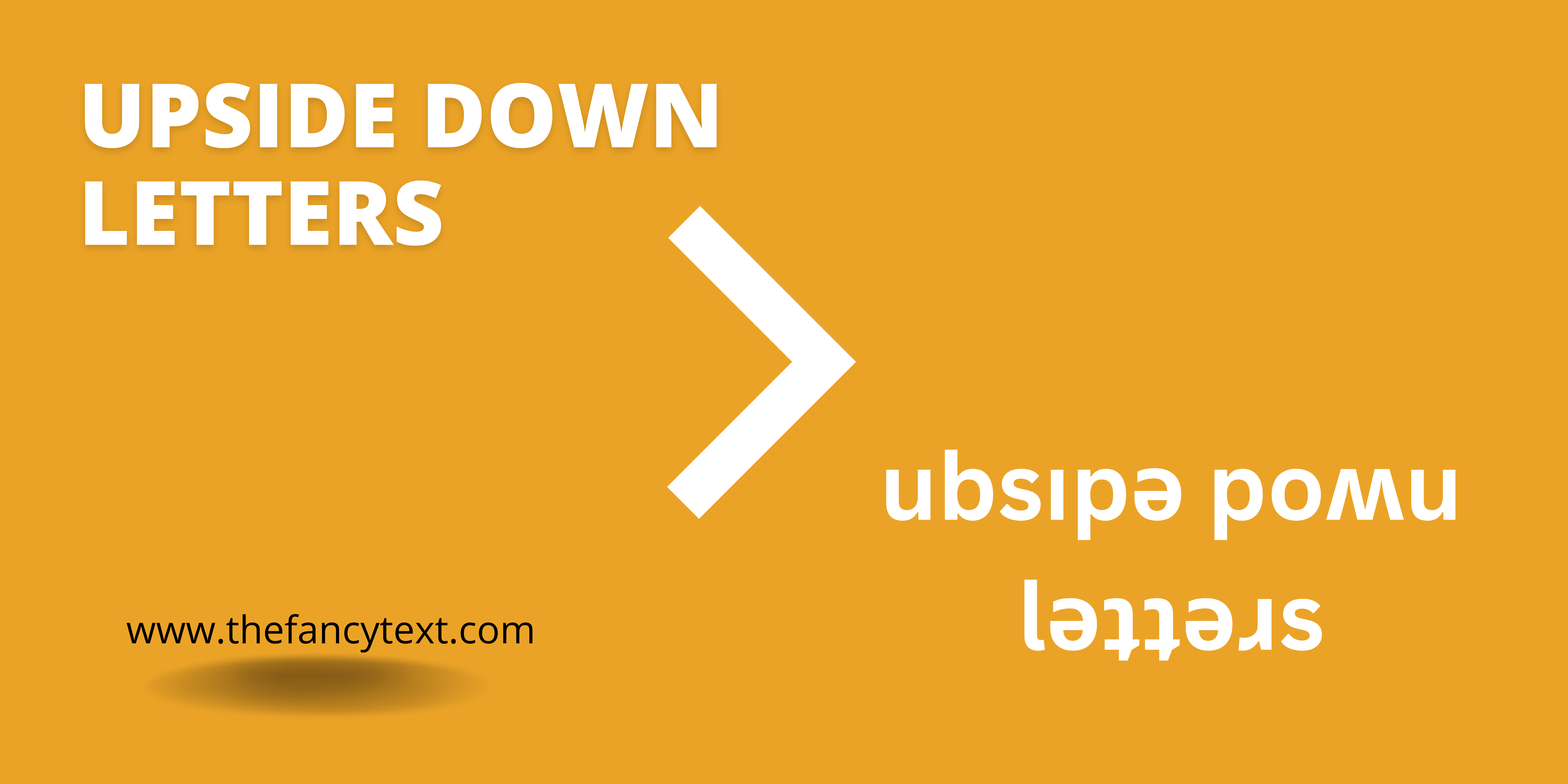 Upside Down letters