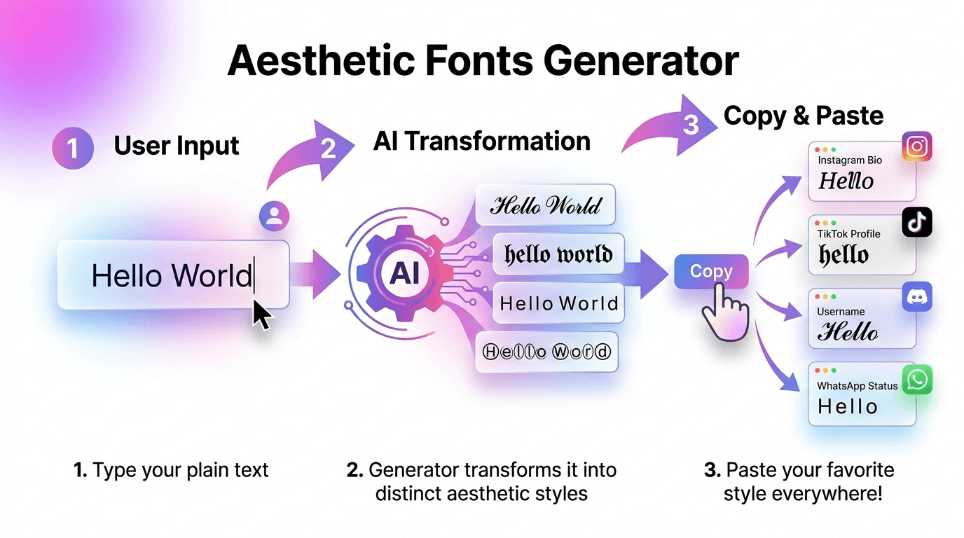 How to Use the Aesthetic Fonts Generator