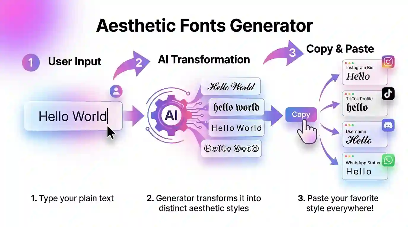 How to Use the Aesthetic Fonts Generator