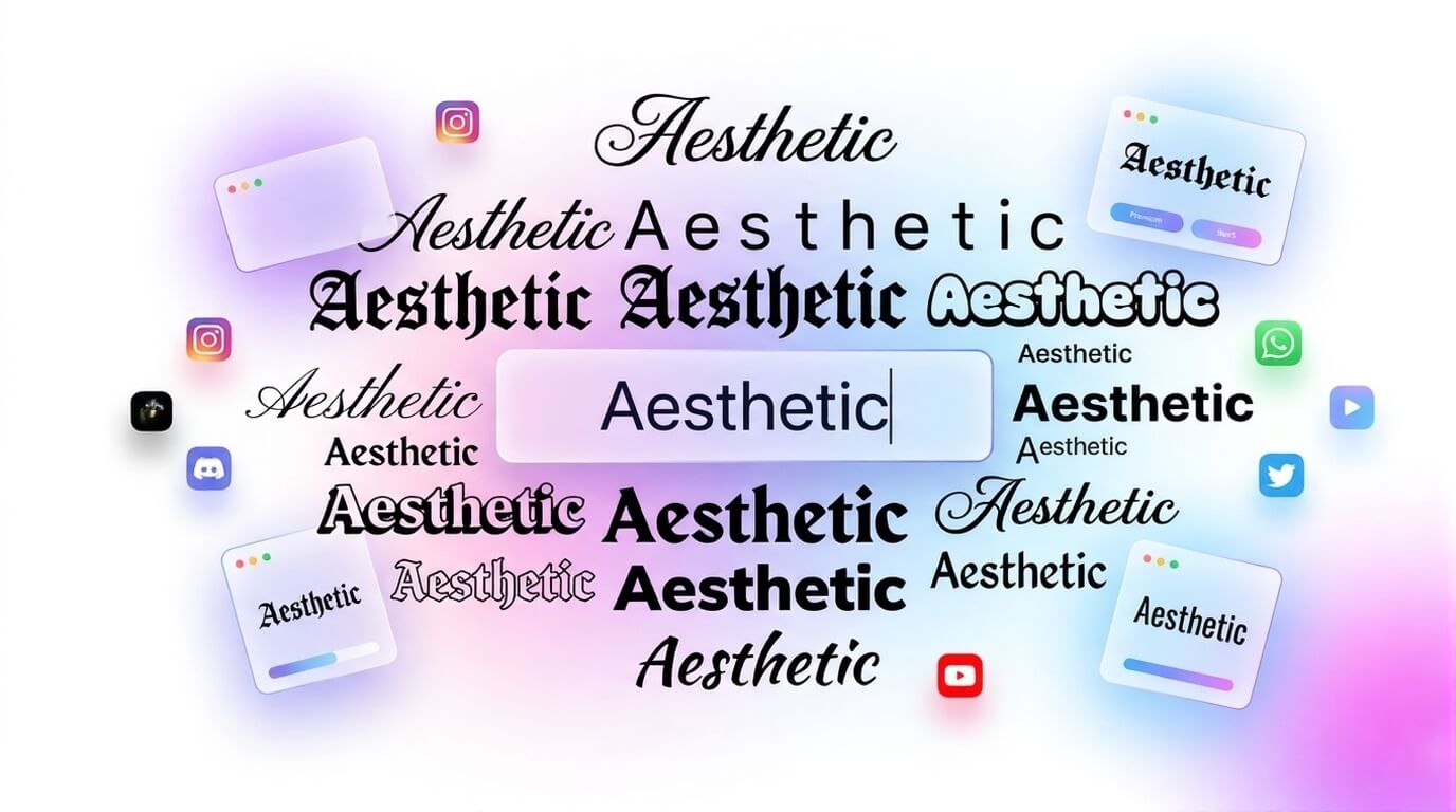 aesthetic fonts generator thefancytext.com