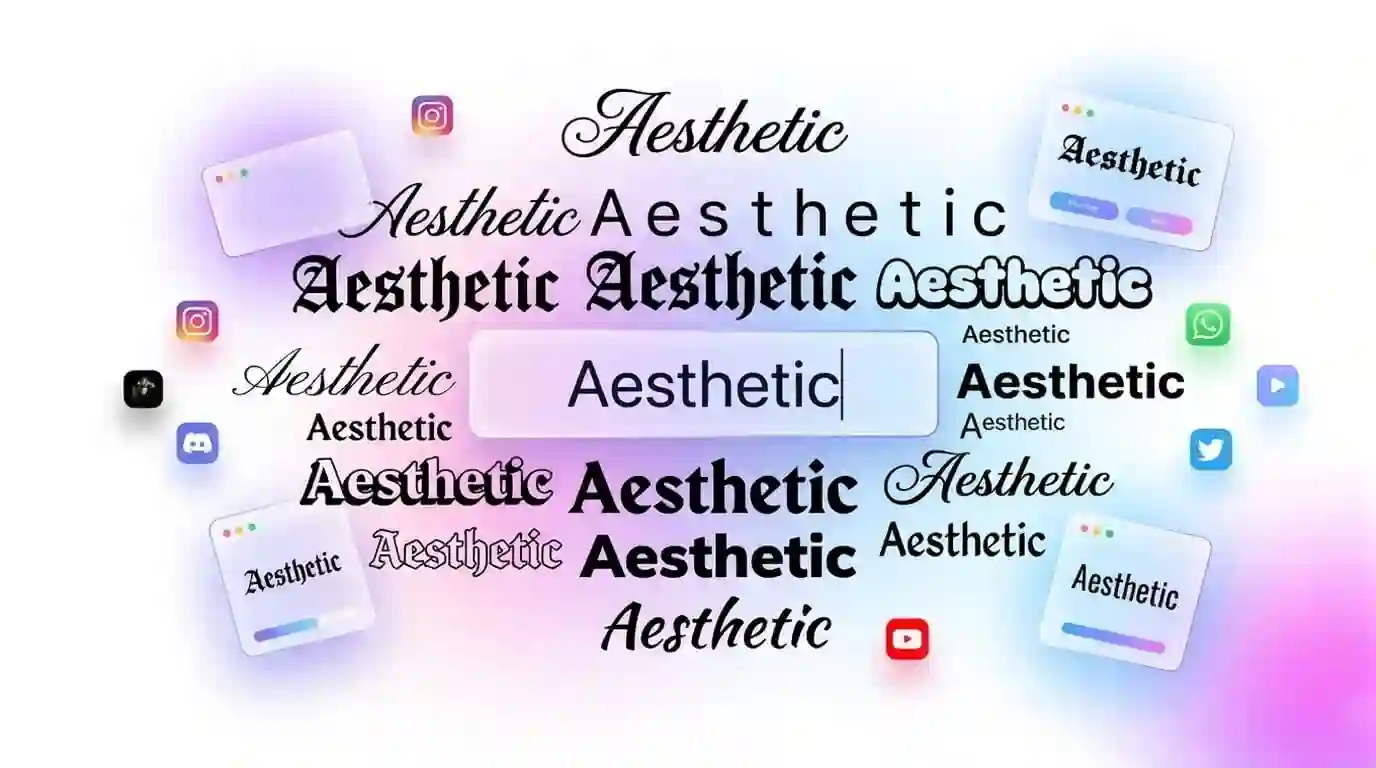 aesthetic fonts generator thefancytext.com